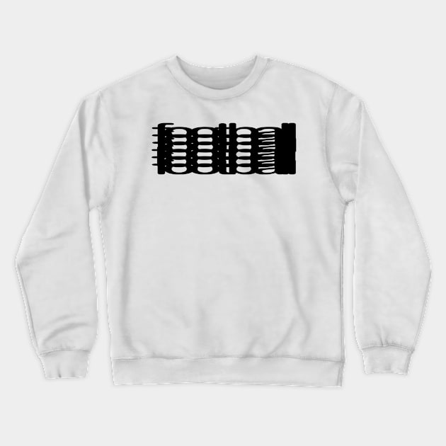 football Crewneck Sweatshirt by joebushdotnet